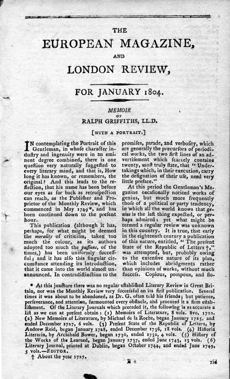 European Magazine 1804  Volume 45 page 3