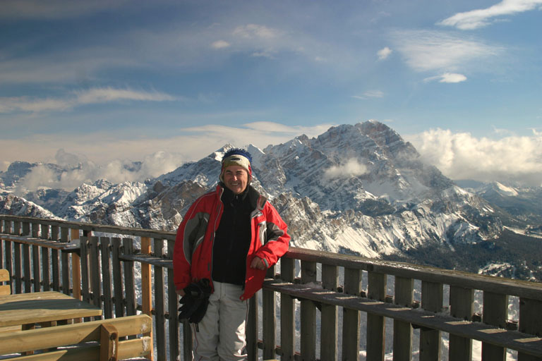 Dave at the restaurant on top of the World