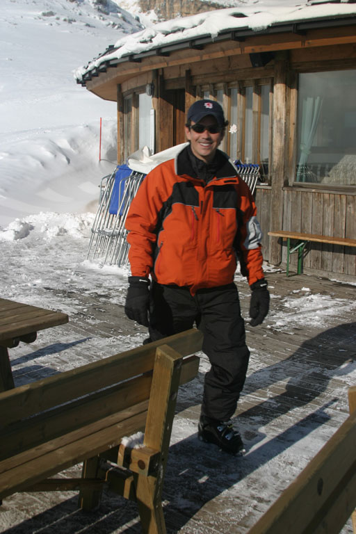 Paco at the restaurant on top of the World