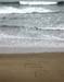 Sand writing