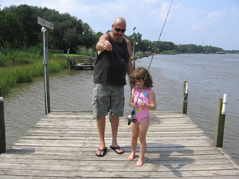 Zoe fishing